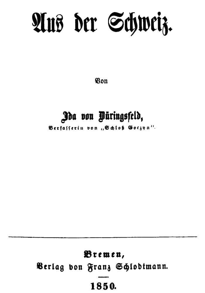 Aus der Schweiz Aus der Schweiz