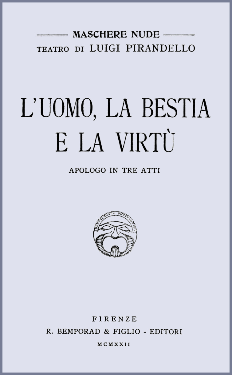L'uomo, la bestia e la virtù