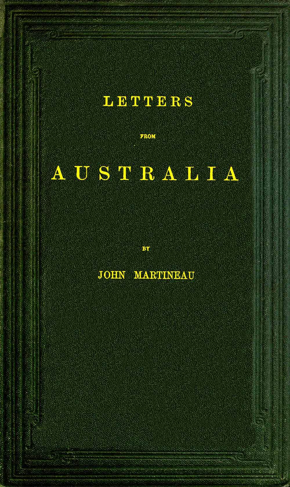 Letters from Australia Letters from Australia