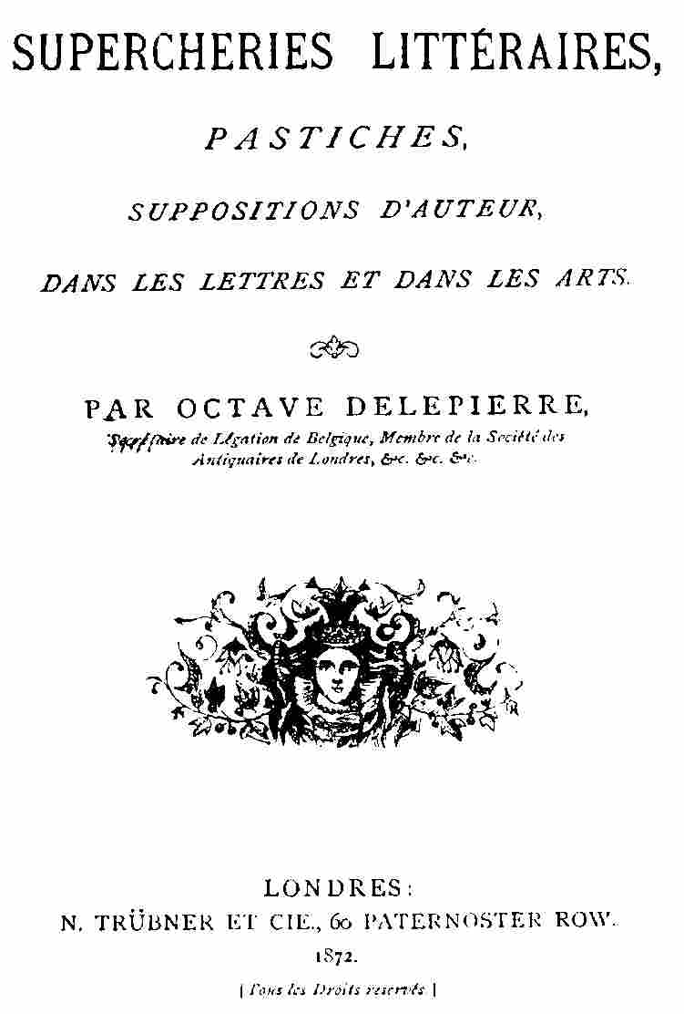 Supercheries littéraires