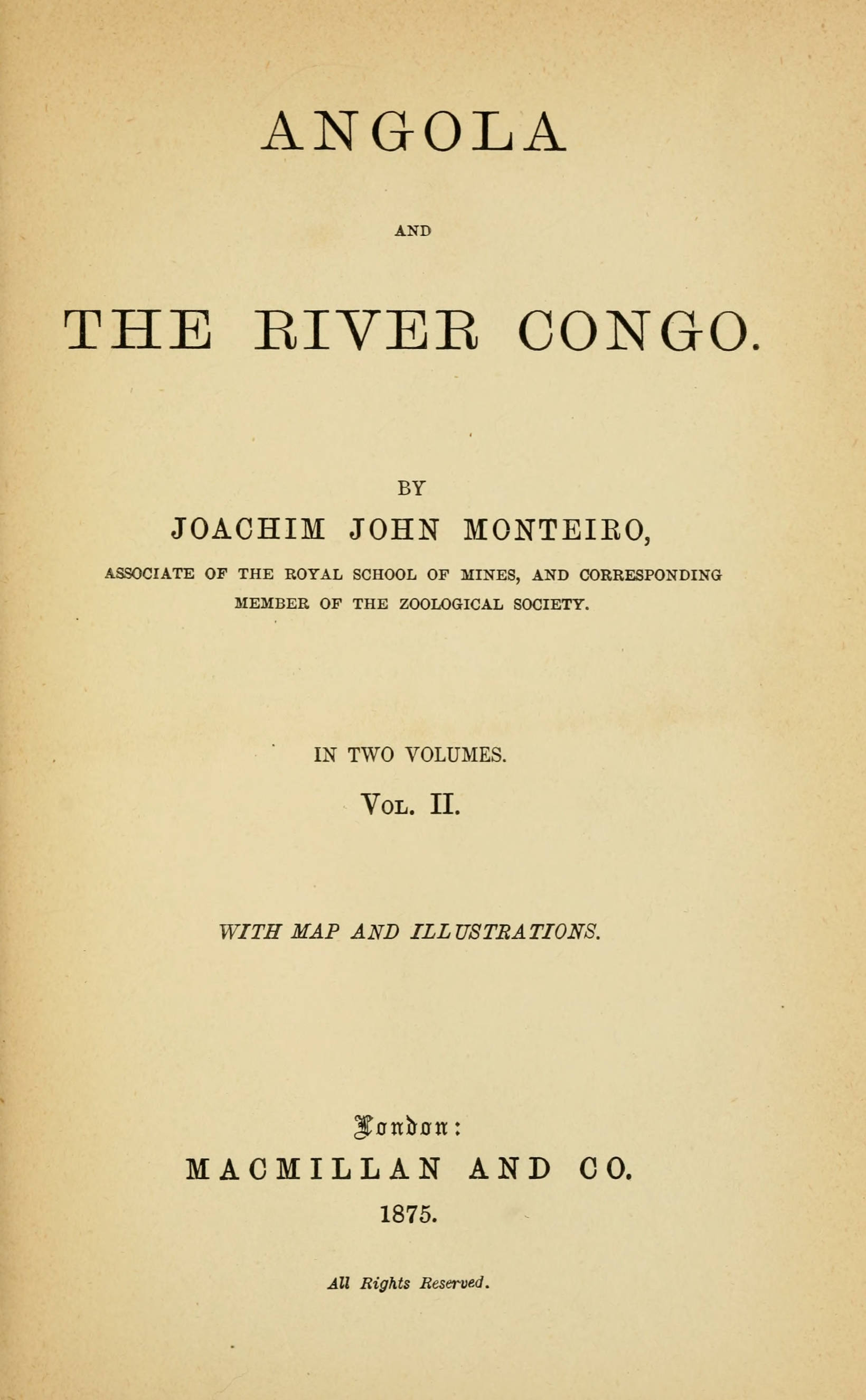 Angola and the River Congo, vol. 2 Angola and the River Congo, vol. 2