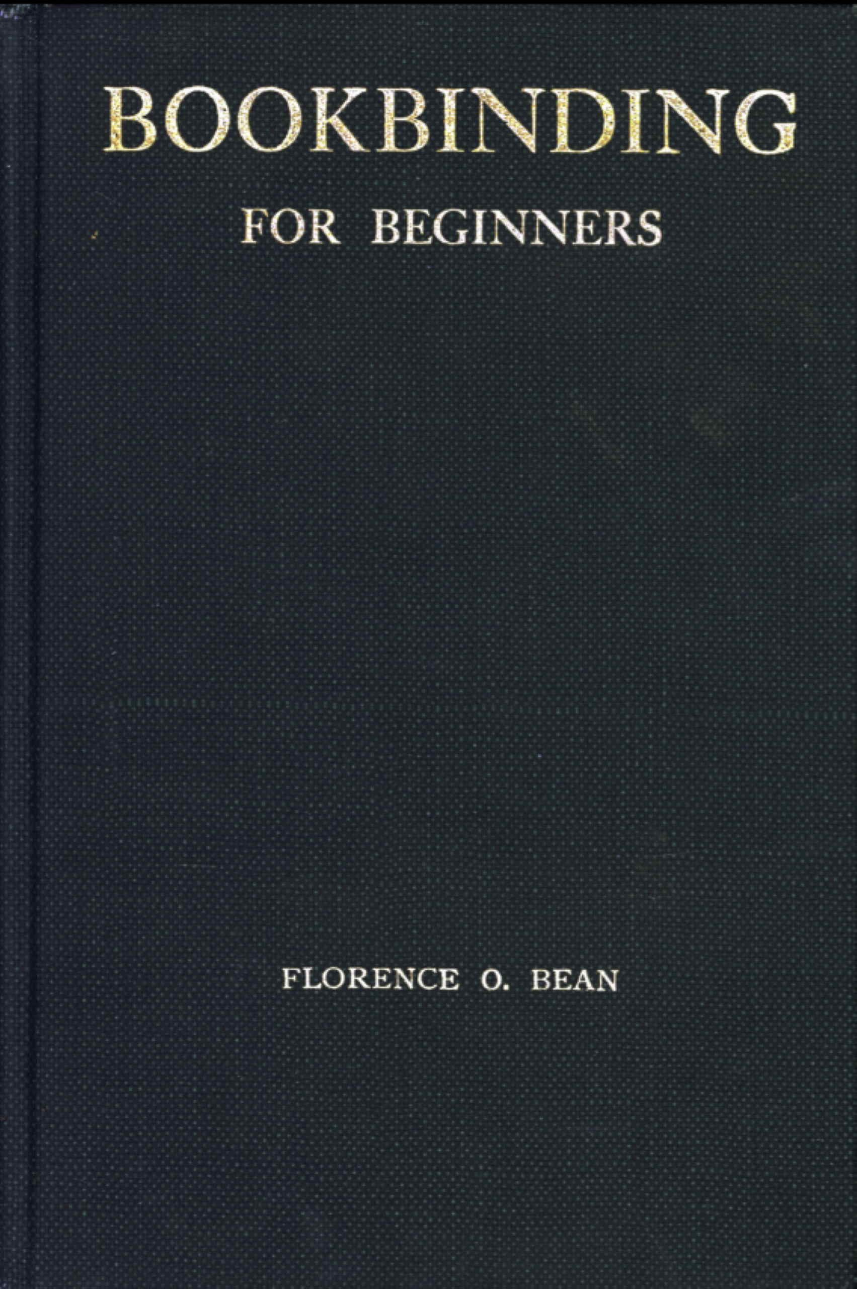 Bookbinding for beginners