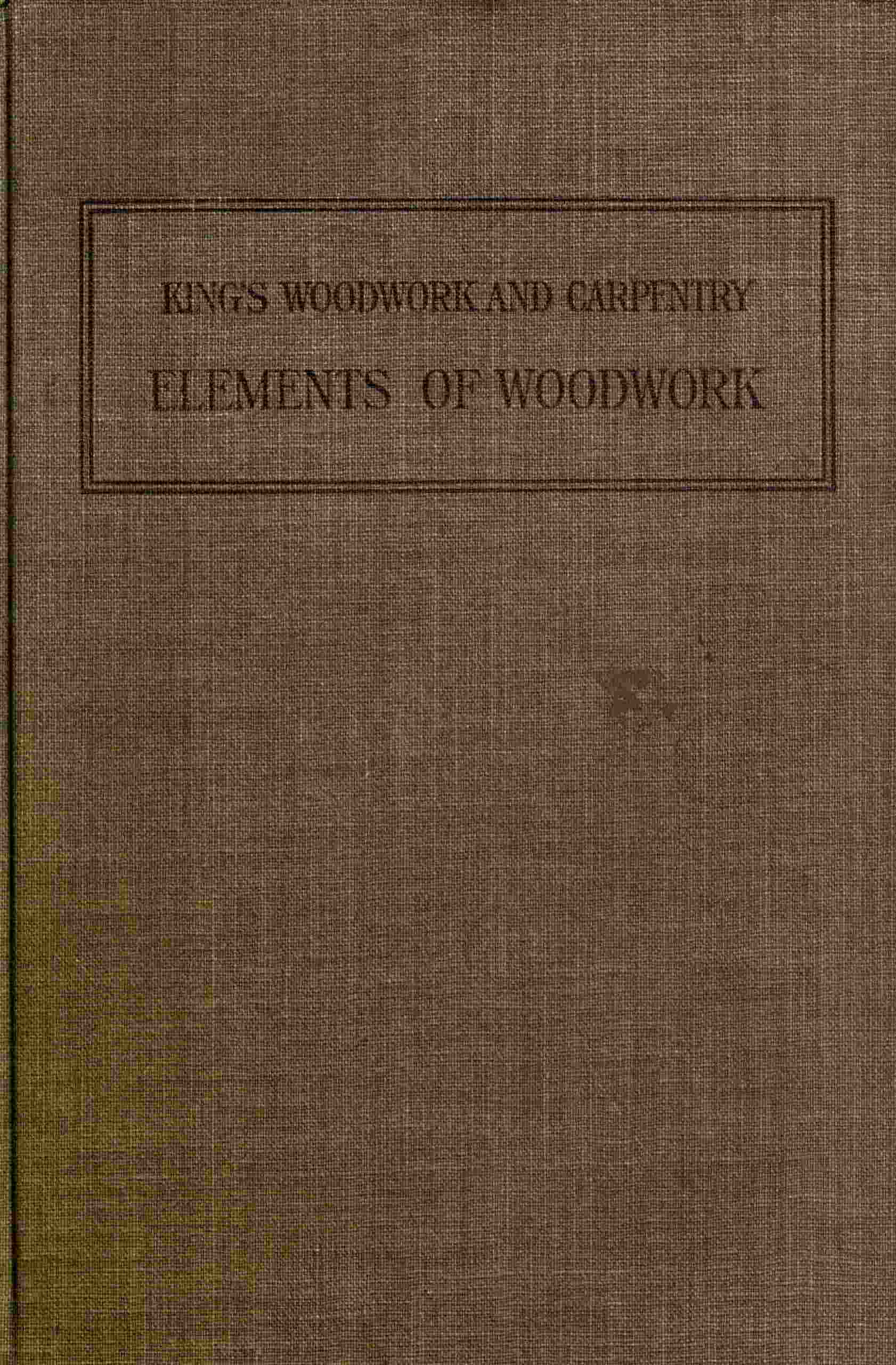Elements of woodwork