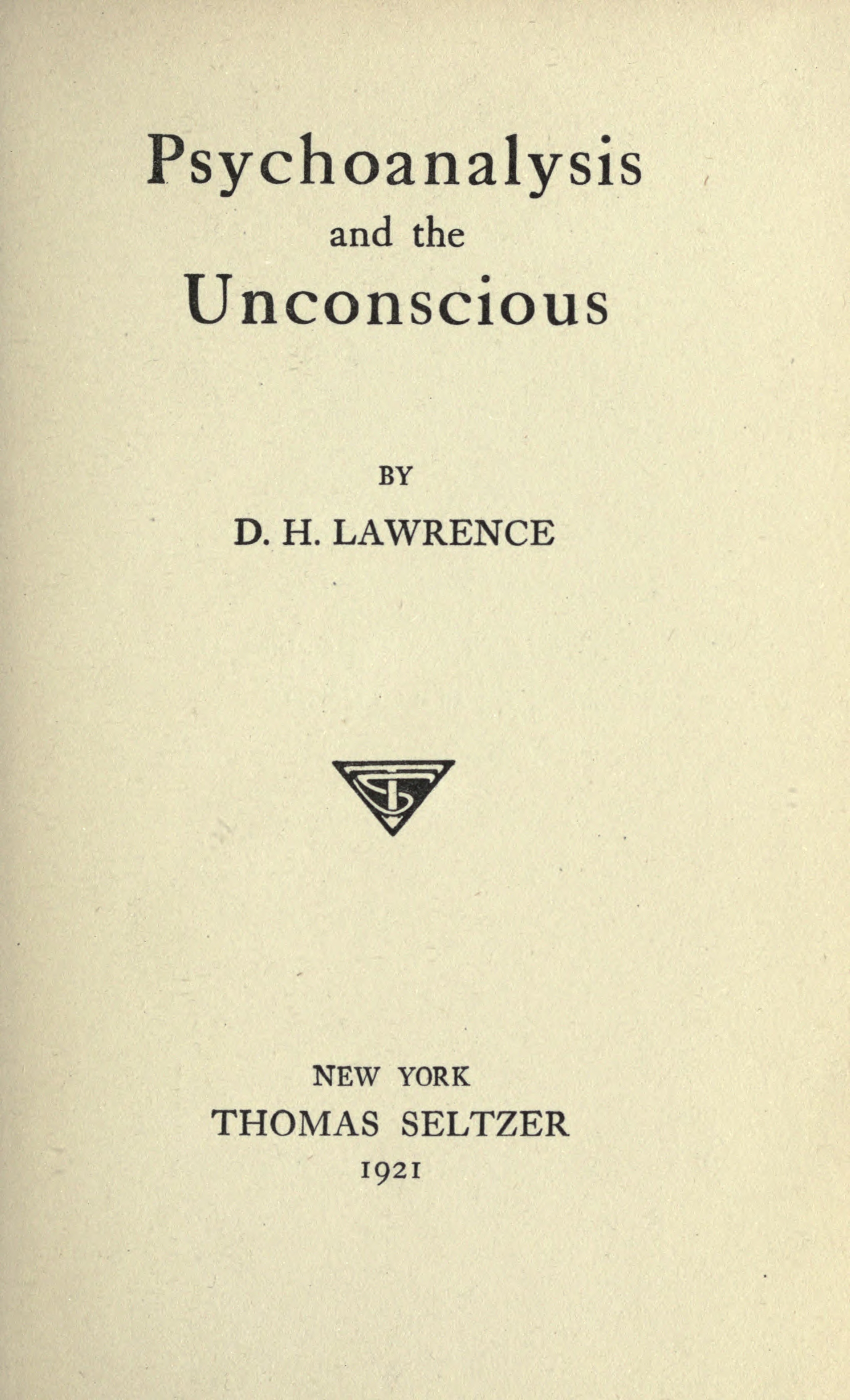 Psychoanalysis and the unconscious