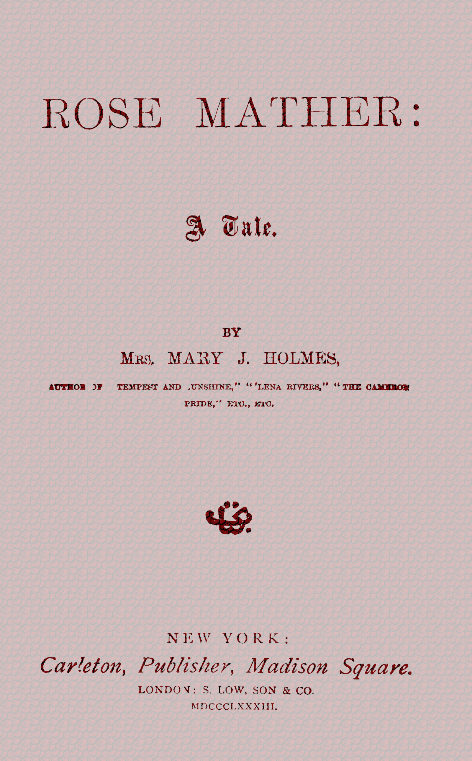 Rose Mather: A tale
