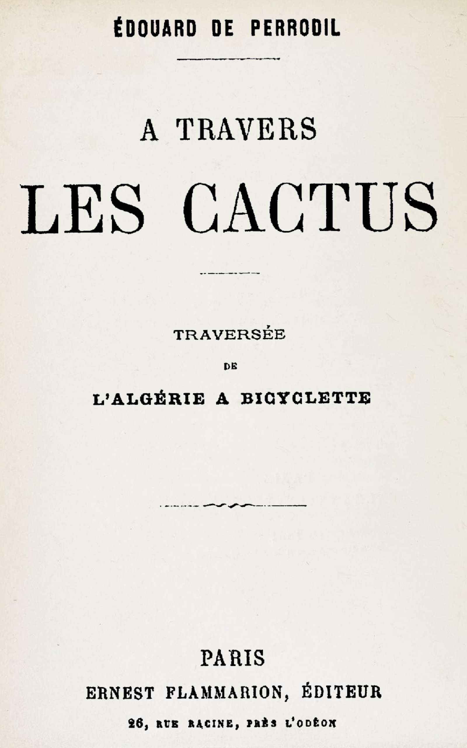 A travers les cactus