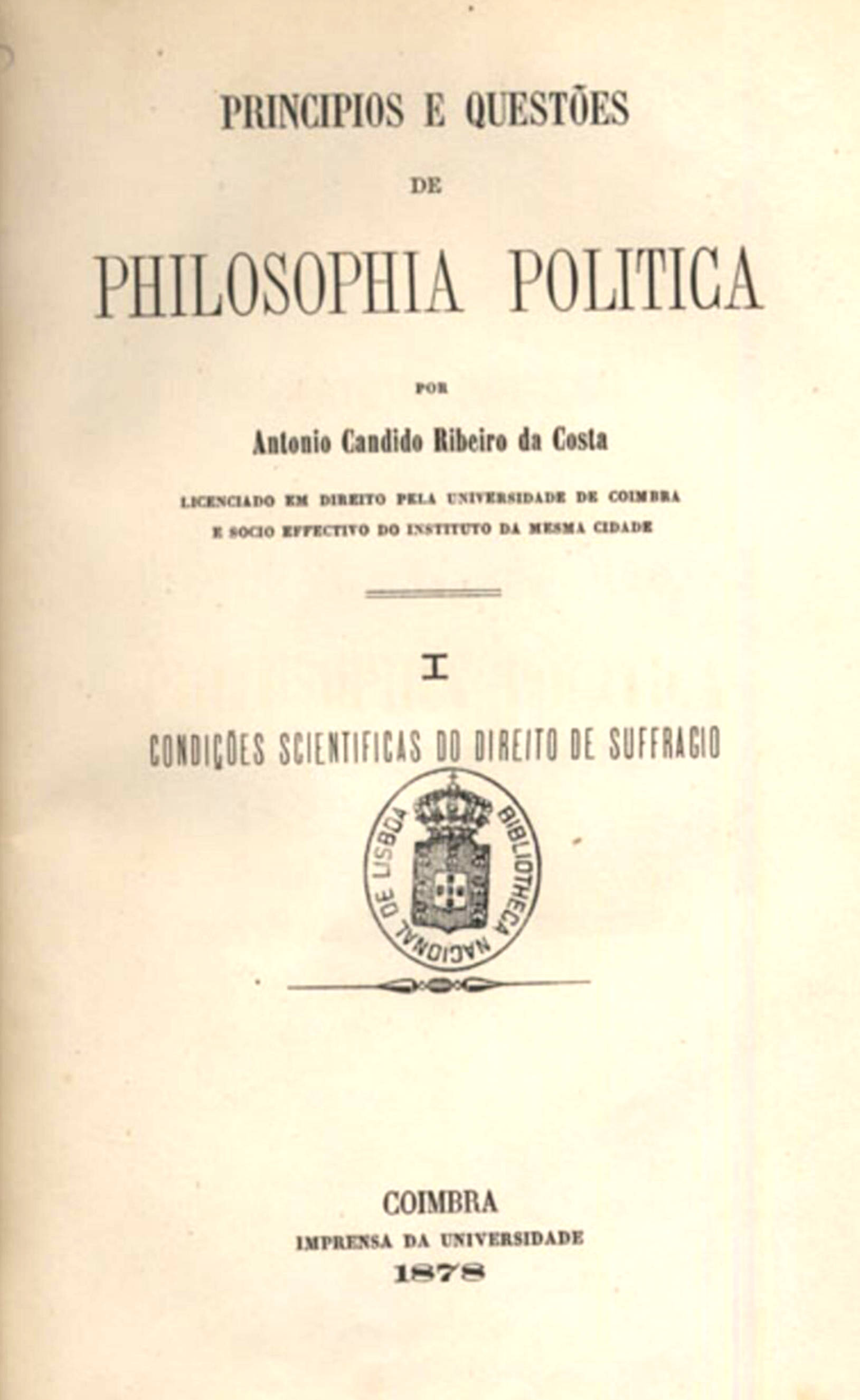 Principios e questões de philosophia politica (Vol. 1 of 2) Principios e questões de philosophia politica (Vol. 1 of 2)