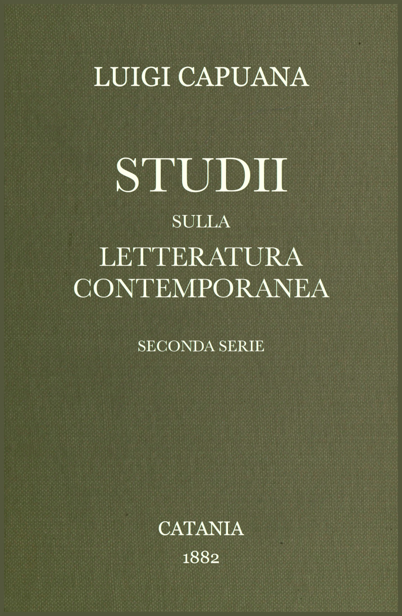 Studii sulla letteratura contemporanea Studii sulla letteratura contemporanea