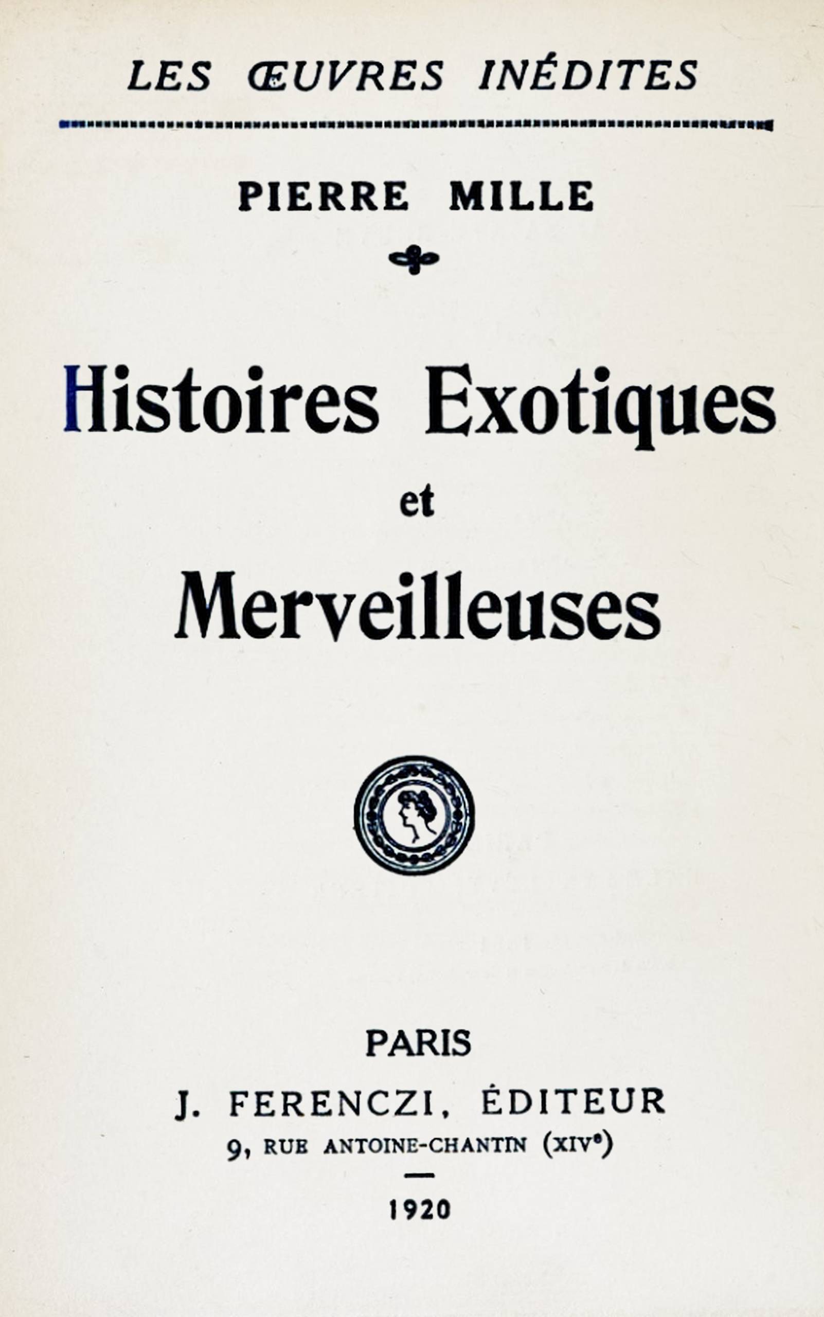 Histoires exotiques et merveilleuses