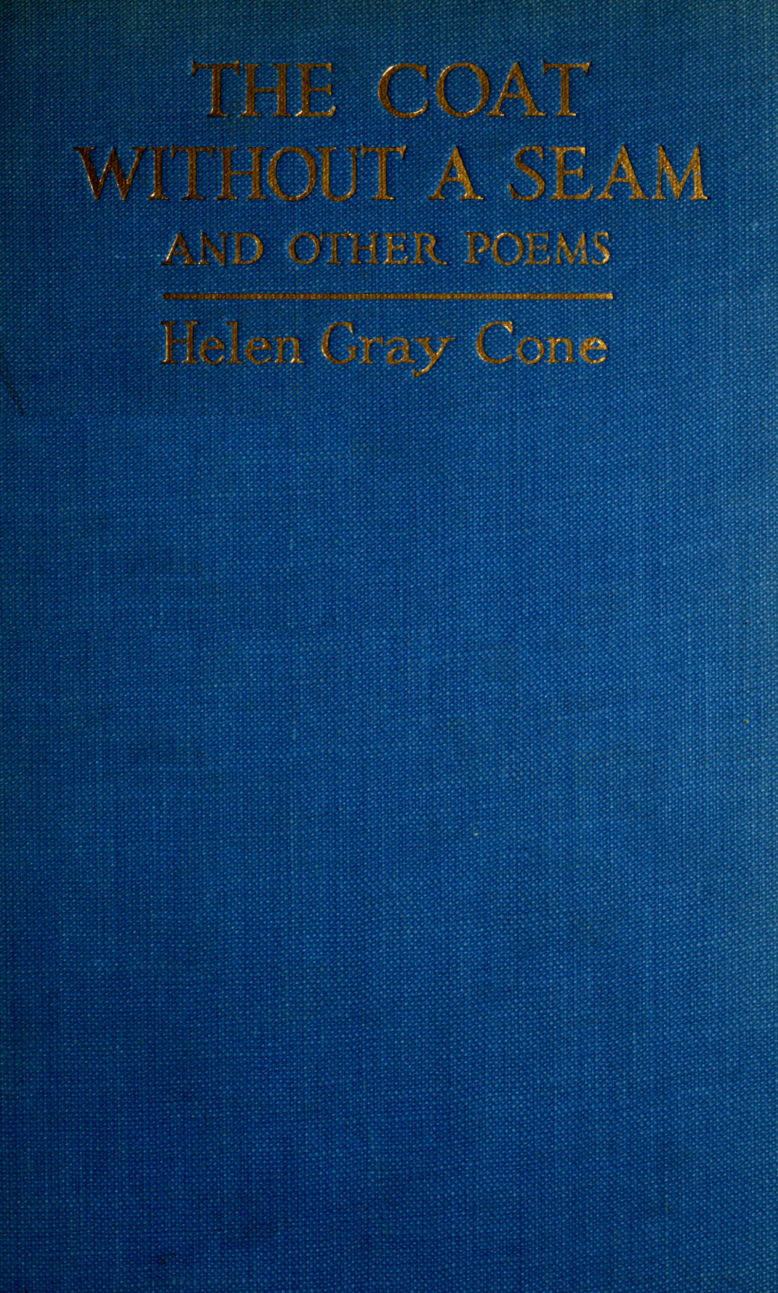 The coat without a seam, and other poems