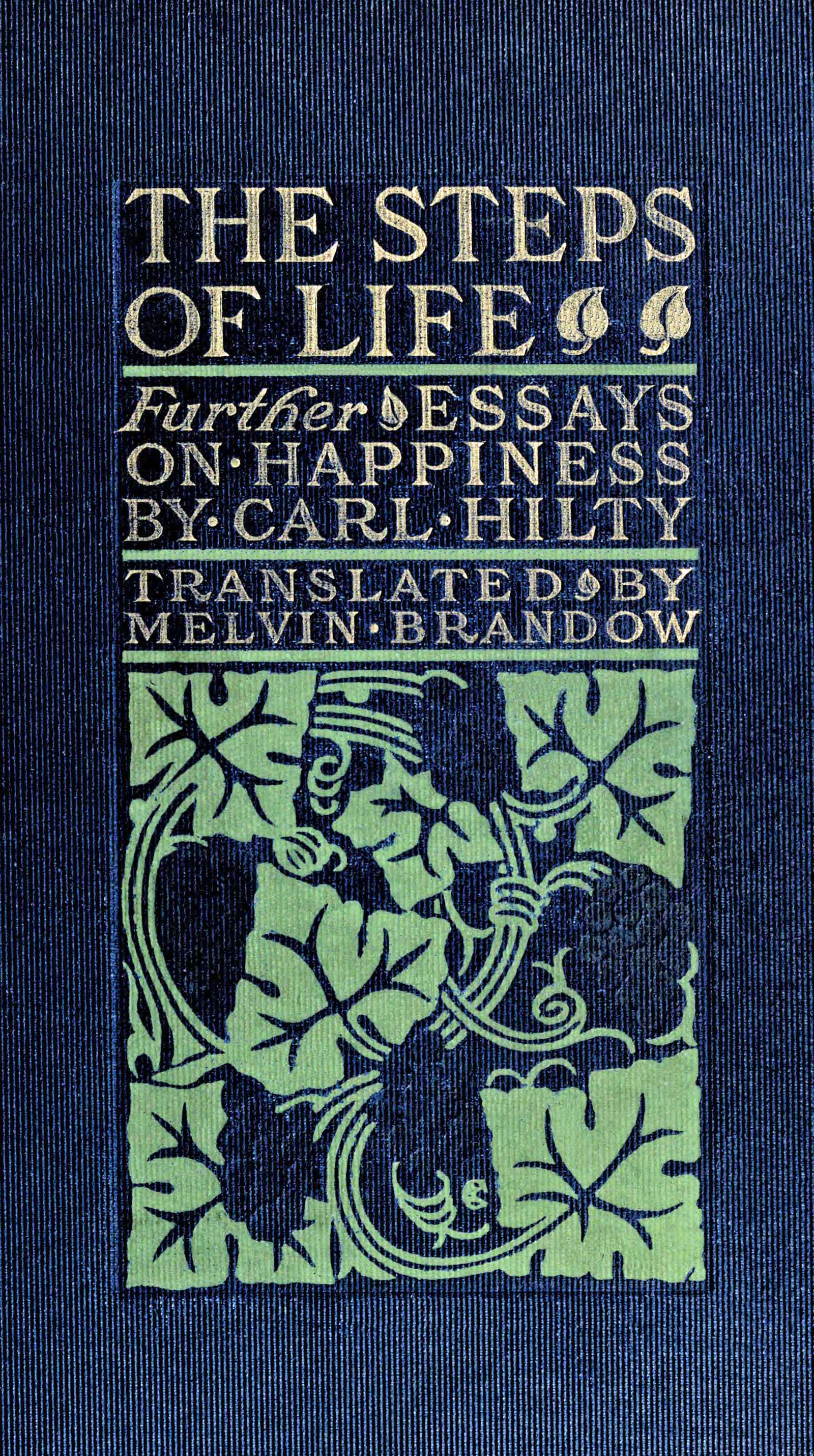 The steps of life: further essays on happiness
