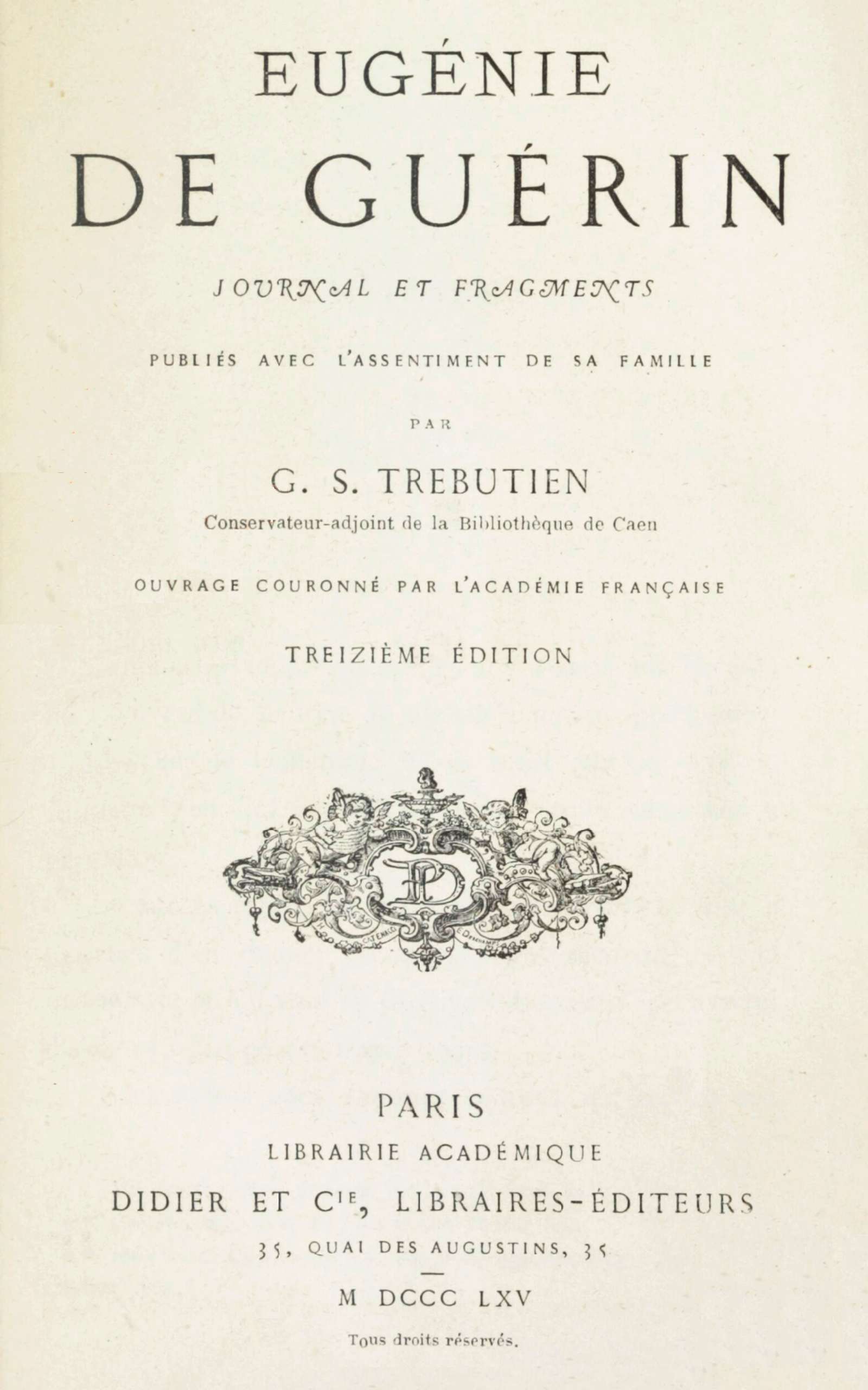 Journal et fragments Journal et fragments